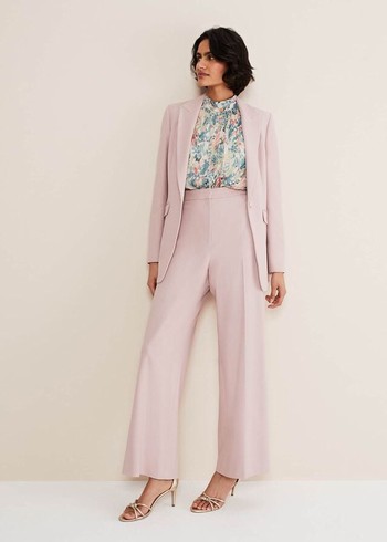 Phase Eight Celyn Wide Legs Trousers Pink USA | 6349170-UN